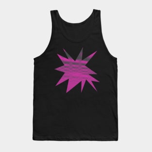 Funky Halftone Comic Burst Design Tank Top